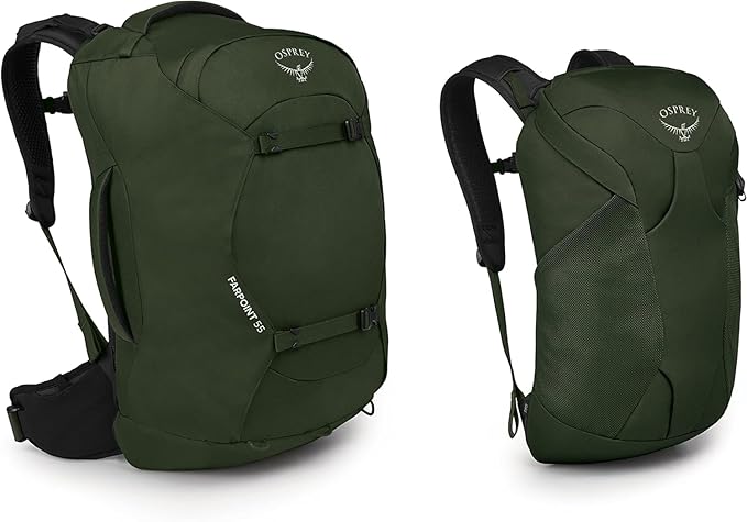 Osprey Farpoint 55L Men's Travel Backpack, Gopher Green