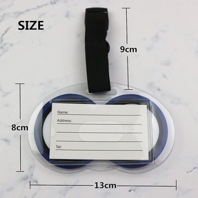 3pcs New Cute Eyes Luggage Tags Suitcase Luggage Tags Travel Accessories Baggage Name Tags