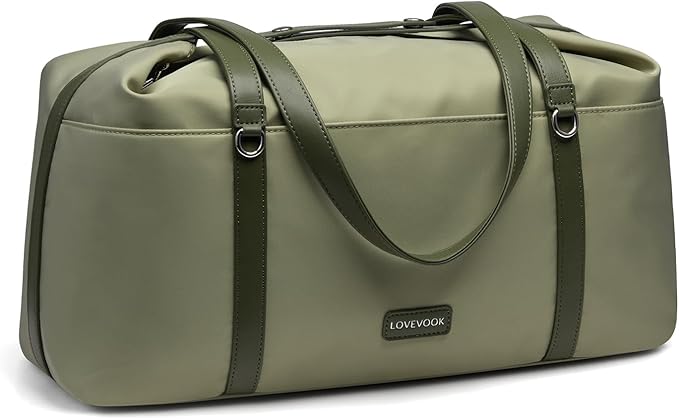 LOVEVOOK Gym Bag for Women, Small Sport Duffle with Shoe Compartment, Weekender Travel Tote for Work Yoga Workout
