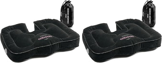 Cabeau Evolution Cushion Portable & Lightweight Inflatable Seat Cushion - Ideal for Office Chairs, School Bleachers, Stadium Seats, and Wheelchairs - Comfort on The Go (Pack of 2)