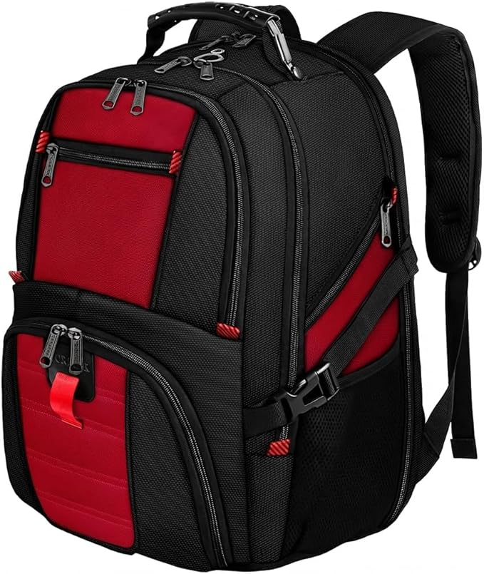 YOREPEK Large Backpack for Men, Extra Large Laptop Backpacks for Men Women, Water Resistant Travel Backpack Airline Approved Business Work Bag Fits 18.4 Inch Computer, Black