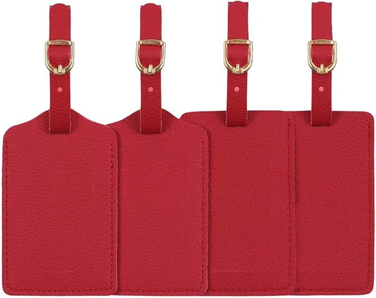 Luggage Tags,Personalized Business Card Holder Travel ID Sets with Privacy Cover for Travel Bag Tags- 4 Pack
