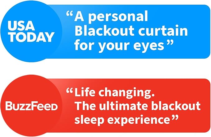 Nidra Contoured Sleep Mask for Side Sleepers – Zero Pressure Fit, Light Blocking Eye Shade for Sleeping & Travel – Blue, Small Size