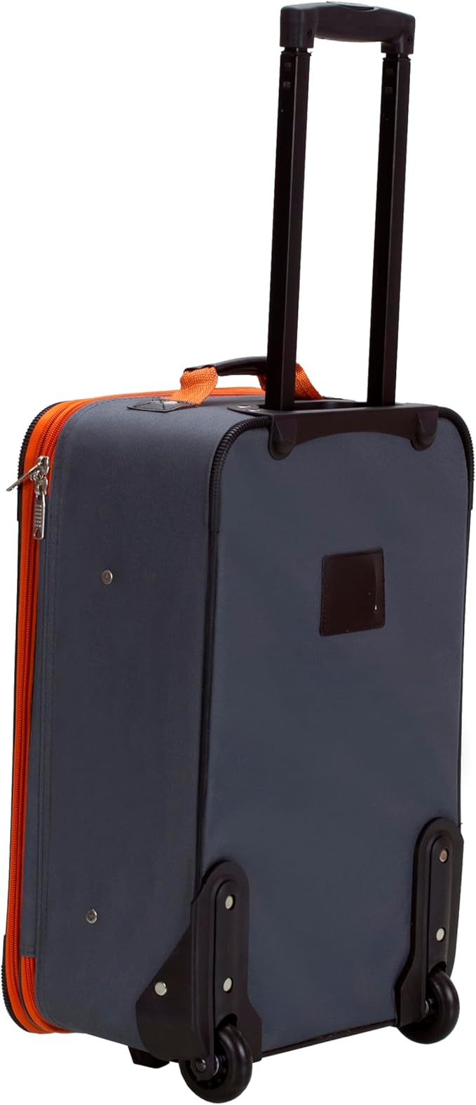 Rockland Fashion Softside Upright Luggage Set, Expandable, Charcoal, 2-Piece Set (14/19)