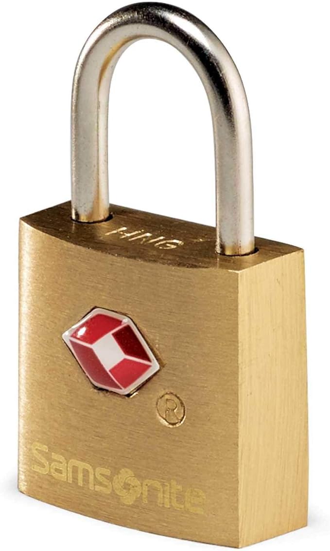 Samsonite Travel Sentry 2-pack Key Locks, Brass, 2-Pack