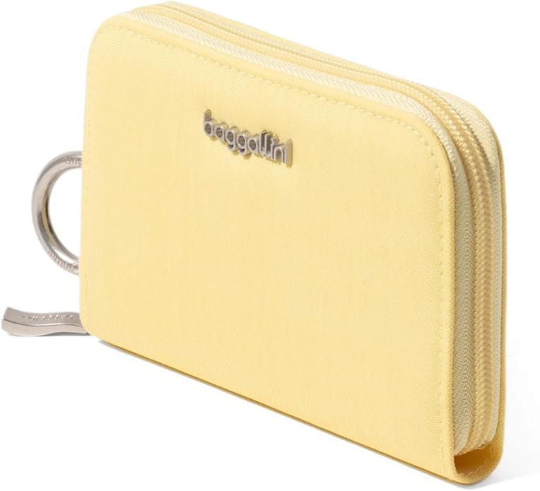 Baggallini Deluxe Card Case - Lightweight 5.5"x3.3" RFID Protected Womens Wallet Card Holder