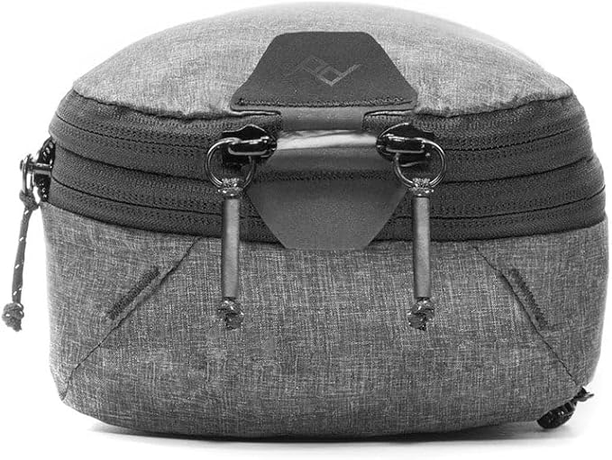 Peak Design Packing Cube, Charcoal, Weatherproof Luggage Cube with Dual Compartment Organization, Expansion and Compression, Zipper Opening, Travel Organizer for Men and Women, Size S