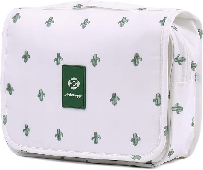 Narwey Small Hanging Travel Toiletry Bag for Women, Travel Bag for Toiletries, Makeup Bag Organizer Make Up Bags Cosmetic Bags for Girls