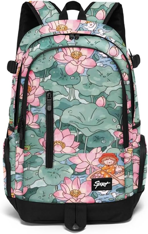 rickyh style School Backpack Travel Bag for Men & Women Lightweight College Back Pack with Laptop Compartmen