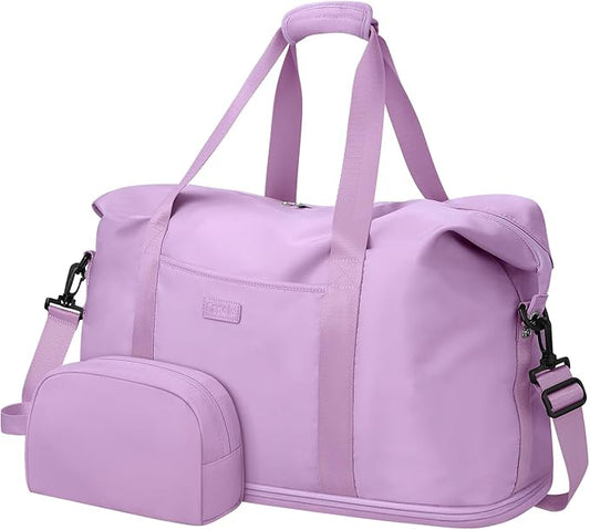 Expandable Travel Duffle Bags Weekender Overnight Bags for Women Men Hospital Bag for Women Labor Delivery with Toiletry Bag Waterproof