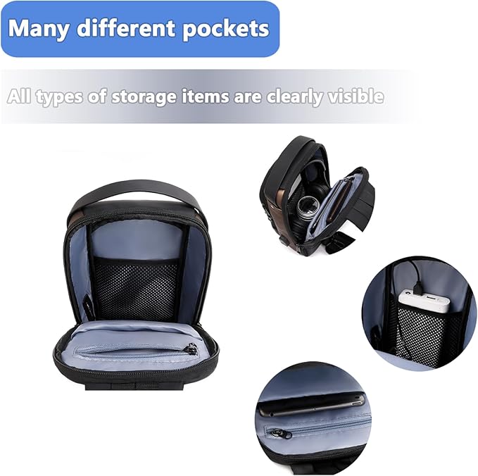 Rcrirth Sling Bag for Men | Anti-theft Crossbody Bag - Crossbody Shoulder Chest Bag for Daily use