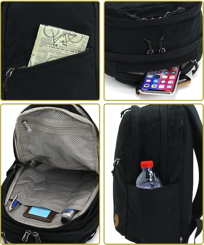 Fjällräven Räven 20 Backpack - Multi-Pocket Organization, Padded Support, Durable Fabric - Commuting, Travel, Khaki Dust, One Size