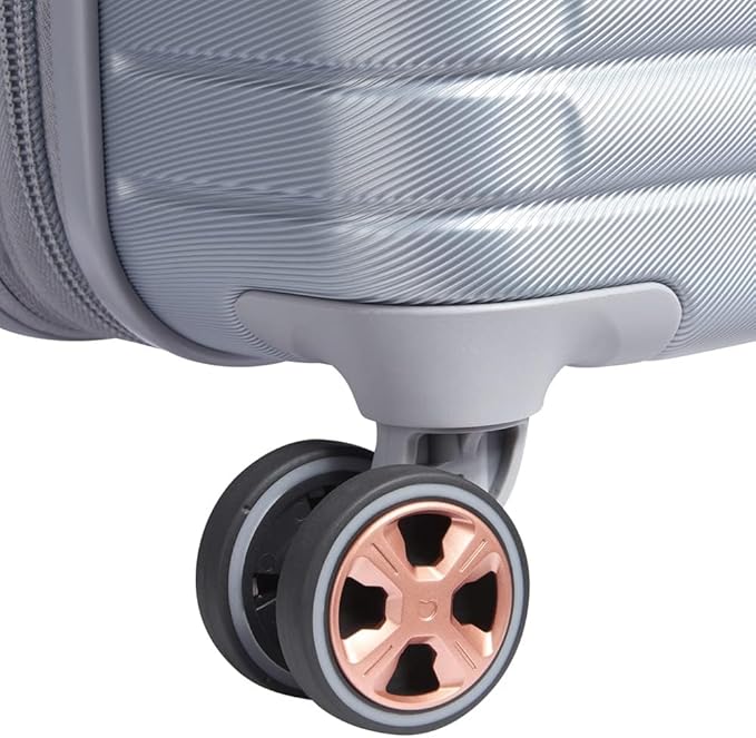 DELSEY PARIS Cruise 3.0 Hardside Expandable Luggage with Spinner Wheels, Platinum, Carry on 20 Inch