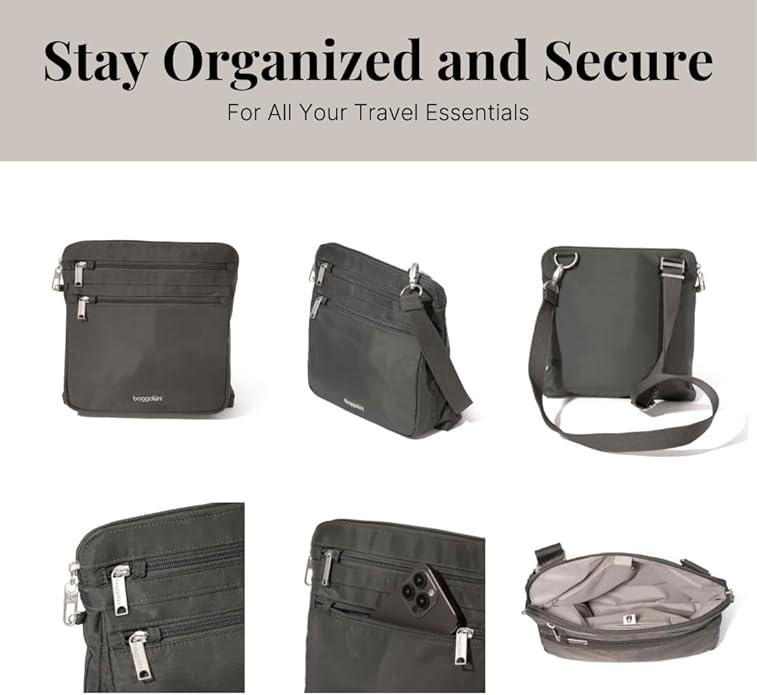 Baggallini womens Securtex Anti-theft Crossbody