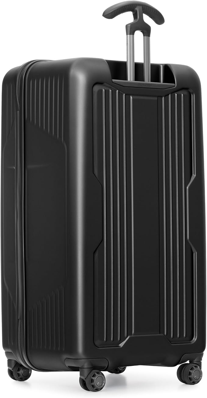 Traveler's Choice Ultimax II Polycarbonate Hardside Luggage with Spinner Wheels, Matte Black, 31-Inch Large Trunk