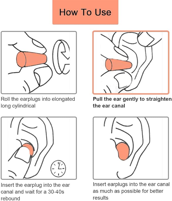 Quality Foam Earplugs 200 Pair - 32dB Noise Cancelling Soft High Decibel Ear Plugs for Noise Reduction Ear Protection Construction Loud Music Shooting Guns Work Safety Hearing Protection Ear Plugs