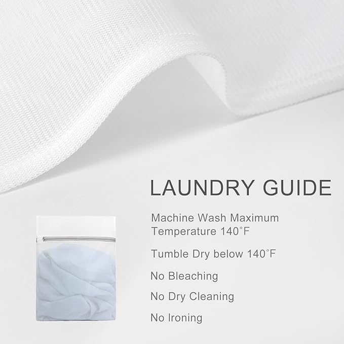 Muchfun 4Pcs Durable Fine Mesh Laundry Bags for Delicates 16 x 20 Inches (4 Large)