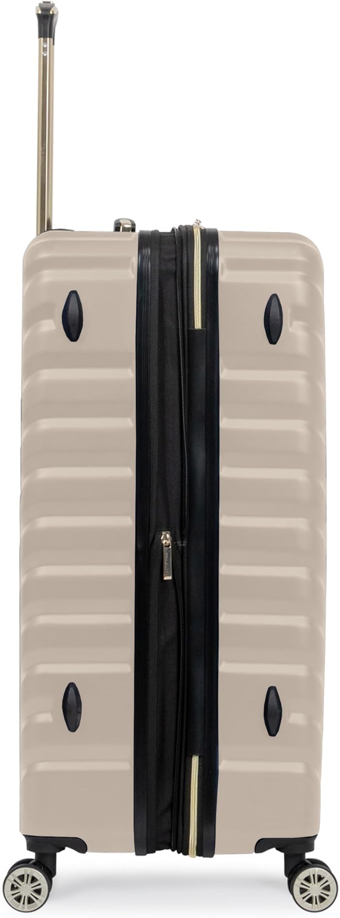 Kenneth Cole REACTION Madison Square Lightweight Hardside Chevron Expandable Spinner Luggage, Taupe, 2-Piece Set (20" & 28")