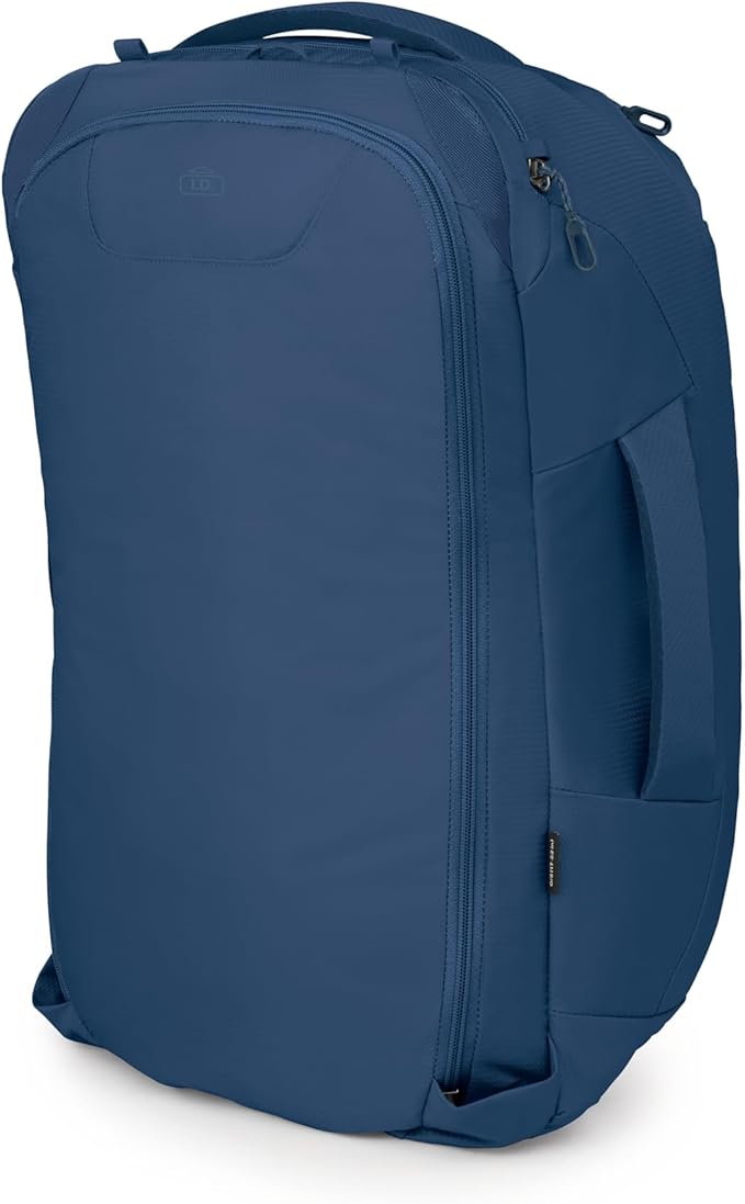 Osprey Farpoint 40L Men's Travel Backpack - Carry On Bag with Laptop Sleeve and Toiletry Pocket, Antique Blue