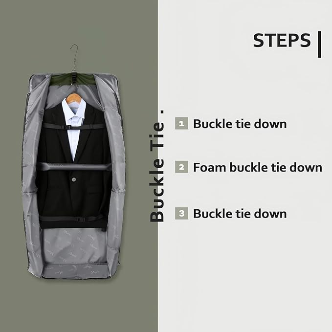 MATEIN Travel Garment Bag, Large Convertible Carry On Suit Bag with Adjustable Shoulder Strap, Waterproof 2 in 1 Hanging Luggage for Men Women, Foldable suitcase for Business Trips, Green