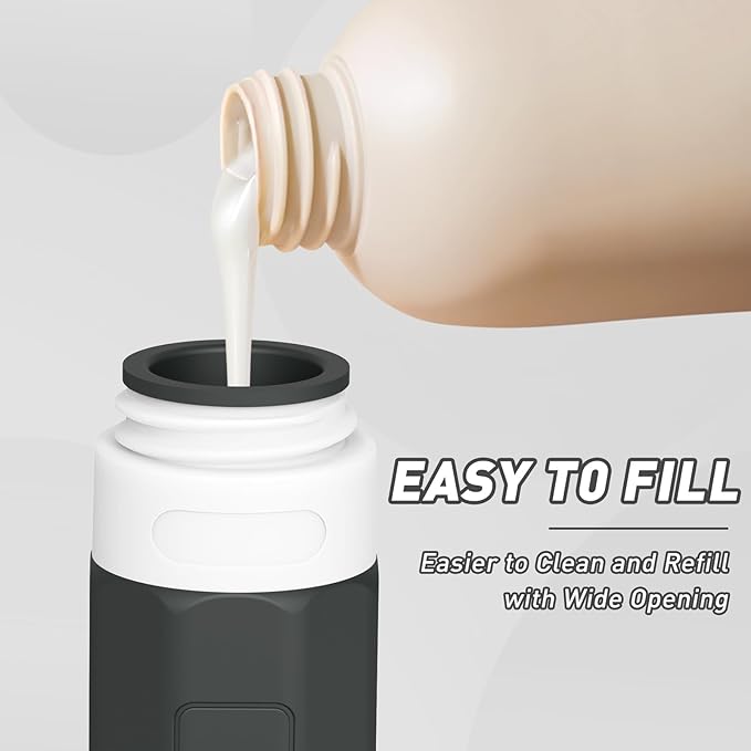 Redfly Travel Bottles for Toiletries, Tsa Approved 3oz Travel Size Containers, Leak Proof Travel Size Toiletries Bottles Silicone, BPA Free Refillable Essentials for Shampoo Conditioners, Black&White