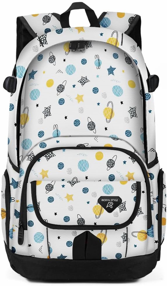 rickyh style School Backpack Travel Bag for Men & Women Lightweight College Back Pack with Laptop Compartmen