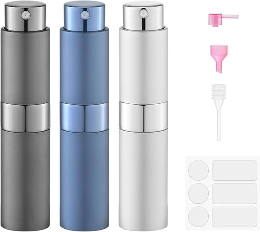 Perfume Atomizer Travel Bottle Refillable: Cologne Sprayer Portable for Men - Mini Spray Empty for Refill - 8ml Small Size