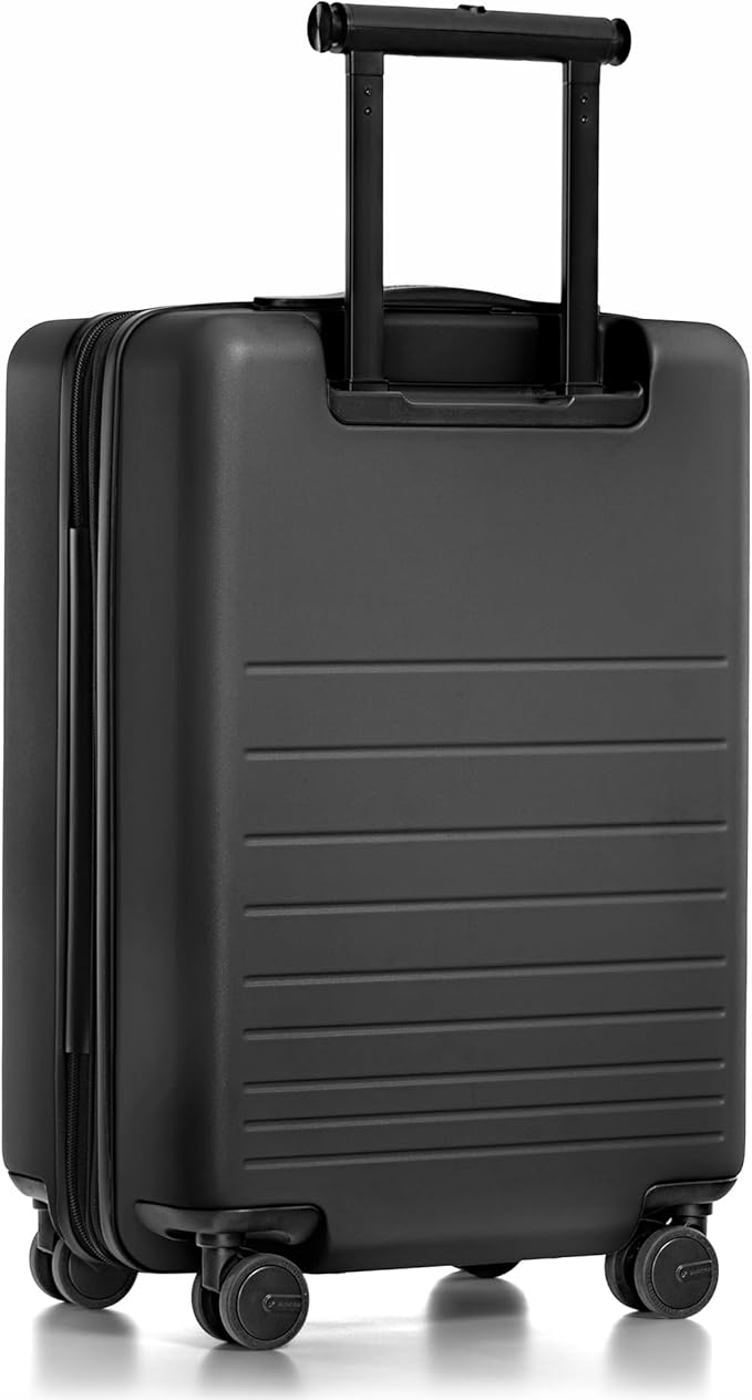 Traveler's Choice Markham Hardside Expandable Luggage with Double Spinner Wheels, Carry-On 21-Inch Suitcase, TSA Lock, 21-Inch, Black