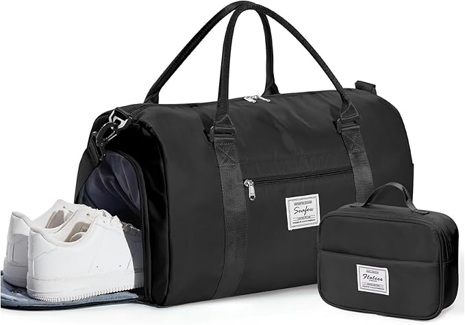 Gym Bag Womens,Travel Duffel Carry on Bag Sport Tote Bag Weekend Overnight Bag