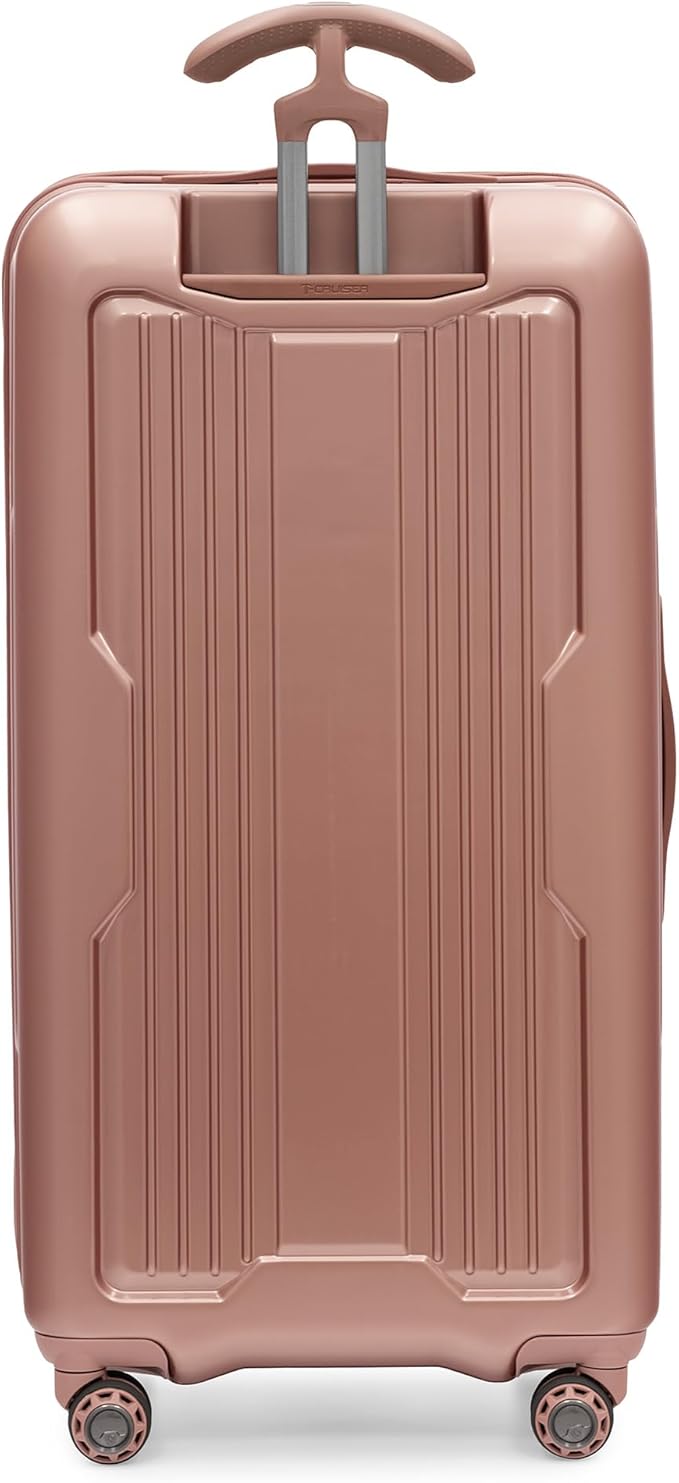 Traveler's Choice Ultimax II Polycarbonate Hardside Luggage with Spinner Wheels, Rose Pink, 31-Inch Large Trunk