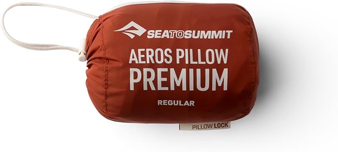 Sea to Summit Aeros Premium Inflatable Travel Pillow, Regular, Picante