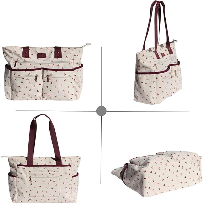 Weekender Bag Carry On Bag Overnight Tote Travel Duffle with 13 Pockets for Travel,Work，Gym,Beach,Teacher,Nurse