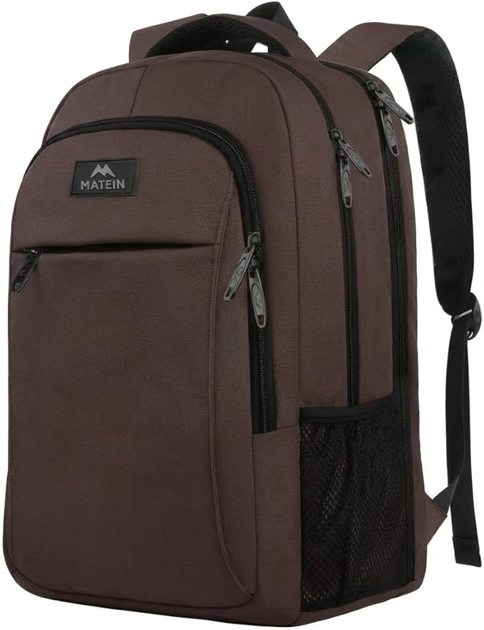 MATEIN 15.6 in Laptop Backpack, School Backpack with USB for Men Women and College Student, Sturdy Laptop Bag for Laptop Accessories Water Resistant Travel Backpack Functional Birthday Gifts