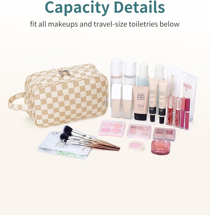 Narwey Travel Toiletry Bag for Women Traveling Dopp Kit Men Travel Bag for Toiletries Cosmetic Bag Makeup Bag Medicine Bag for Traveling