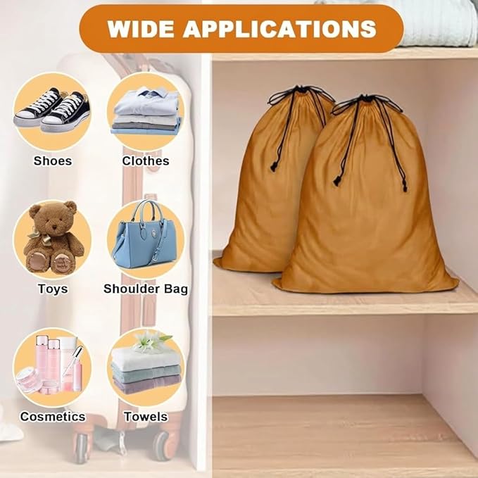 4 Pcs Shoe Travel Bags for Packing, 13.8" x 12.6" Perfect Shoe Bag for Men and Women for Travel
