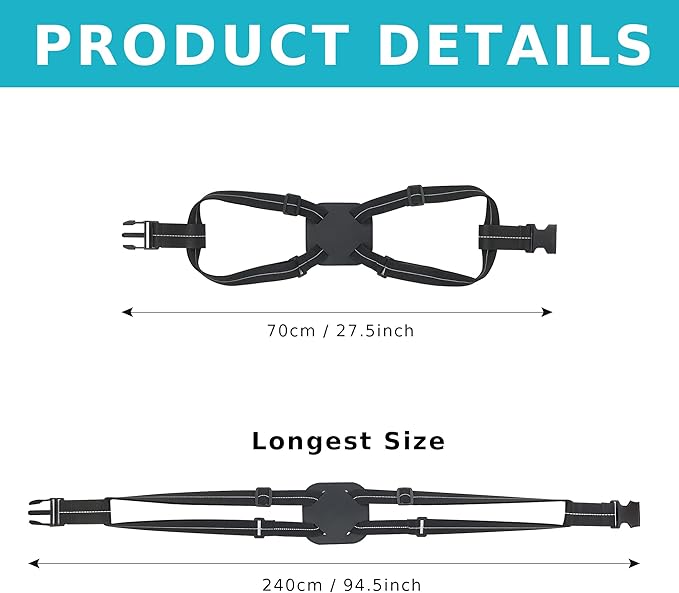 Travelkin Luggage Straps - Bungees for Suitcases, Add a Bag, Travel Bag Bungee Belt for Luggage Carry On (Black 2 Pack)