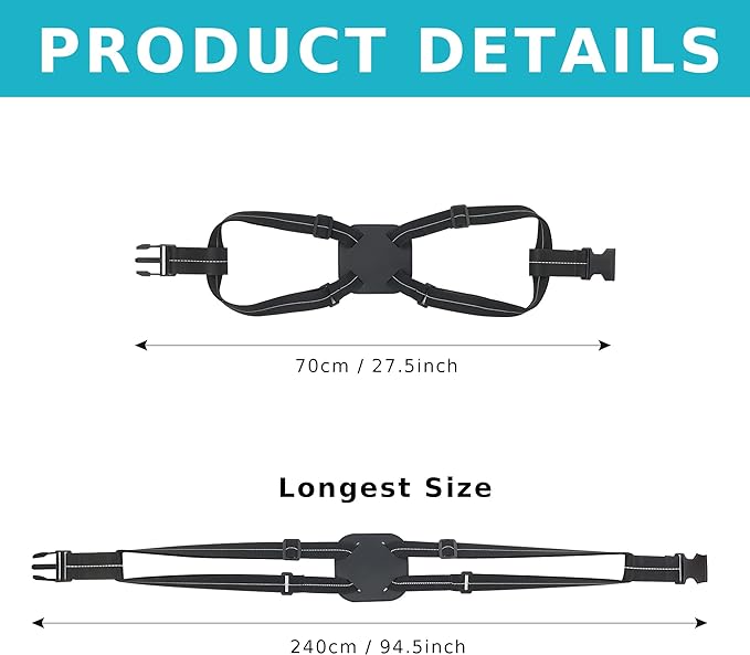 Travelkin Luggage Straps for Suitcases, Luggage Bungee Straps for Attaching Bags, Travel Essentials for Suitcases Add a Bag (Black)