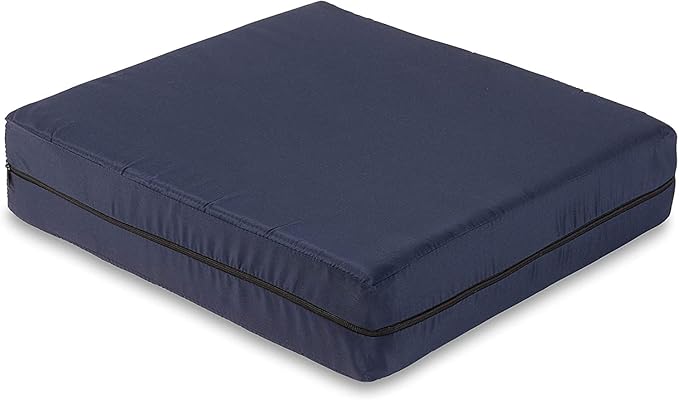 DMI Seat and Chair Cushion for Office Chairs, Wheelchairs, Scooters, Kitchen Chairs or Car Seats, for Support and Height while Reducing Stress on Back, Tailbone or Sciatica, 4 in