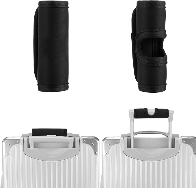 2 Pcs Luggage Handle Wraps Soft Suitcase Handle Wraps Luggage Identifiers Luggage Handle Covers Luggage Markers Luggage Handle Grips Wraps for Travel Suitcase Trolley Case