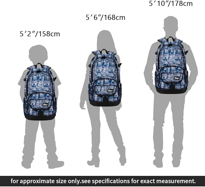 rickyh style School Backpack Travel Bag for Men & Women Lightweight College Back Pack with Laptop Compartmen