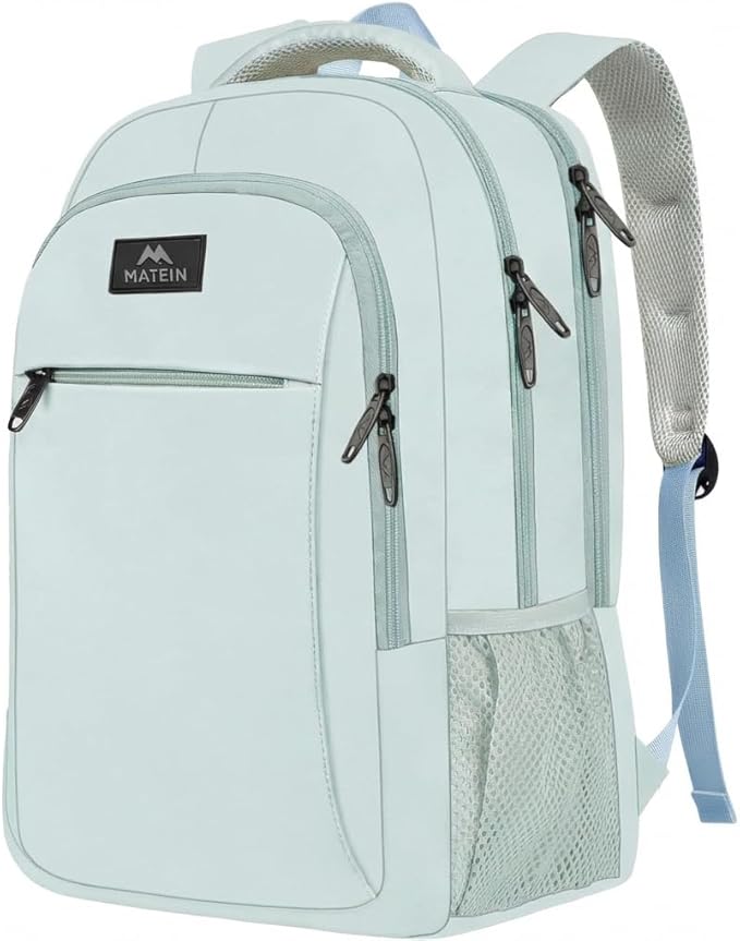 MATEIN Travel Laptop Backpack, Lightweight Anti Theft School Bookbag for Girls Boys and Students, Water Resistant 15.6 Inch Computer Bag Sturdy College Daypack Gift for Women