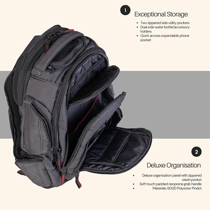 OGIO Renegade Backpack (Renegade, Black Pindot)