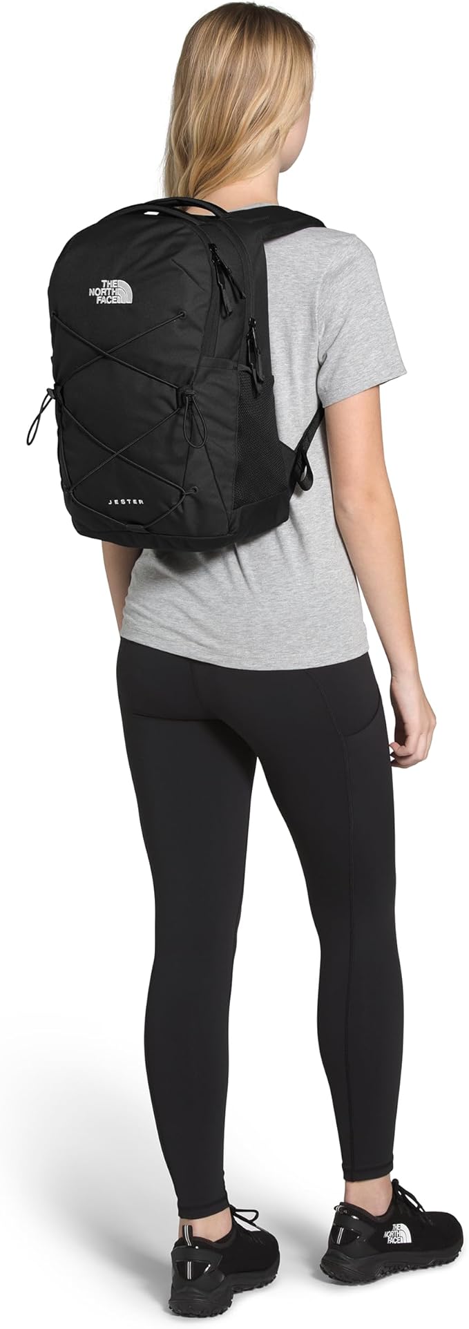 The North Face Women's Jester Everyday Laptop Backpack - Commuter Travel Bag, Laptop Sleeve, Water-Repellent, TNF Black-NPF, One Size