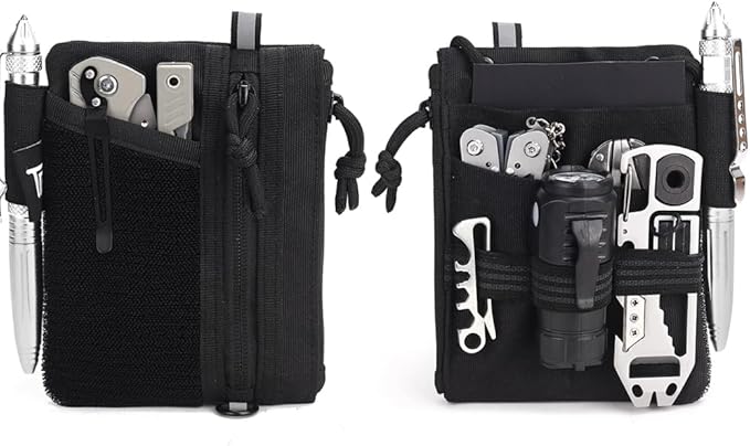 Multipurpose Zipper Pouch with Adjustable Strap - Compact Organizer for Daily Use, Travel, Office & School Supplies