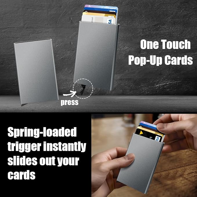 FurArt Slim Minimalist Wallet, Front Pocket Wallets, RFID Blocking, Credit Card Holder for Men