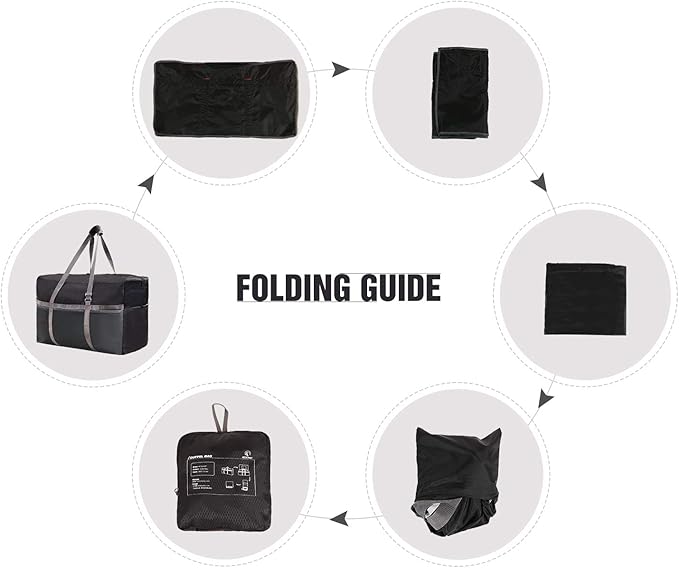 REDCAMP Foldable Travel Bag, Large Sports Bag, 75L/96L/100L, Lightweight Waterproof Tote Bag