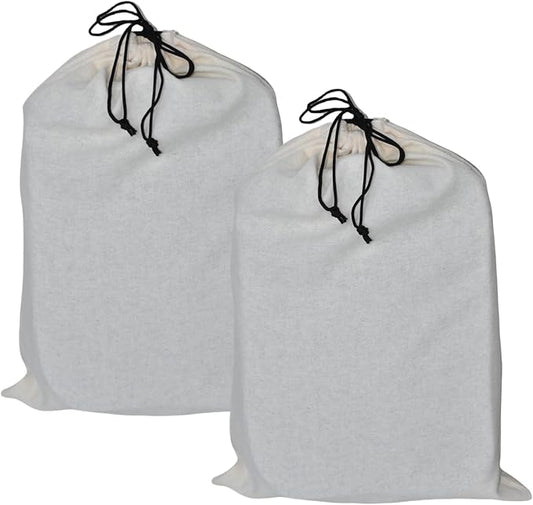 GONGKANGYUAN 2 Pack Shoe Bags for Travel Flannel Single Shoe Pouch with Drawstring for Men Women Travel Protecting Storing Shoes