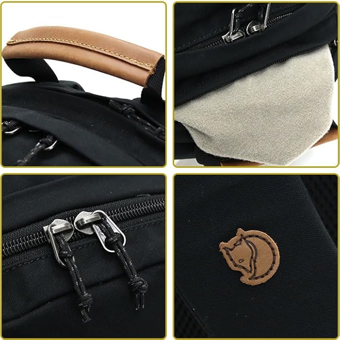 Fjällräven Räven 20 Backpack - Multi-Pocket Organization, Padded Support, Durable Fabric - Commuting, Travel, Khaki Dust, One Size