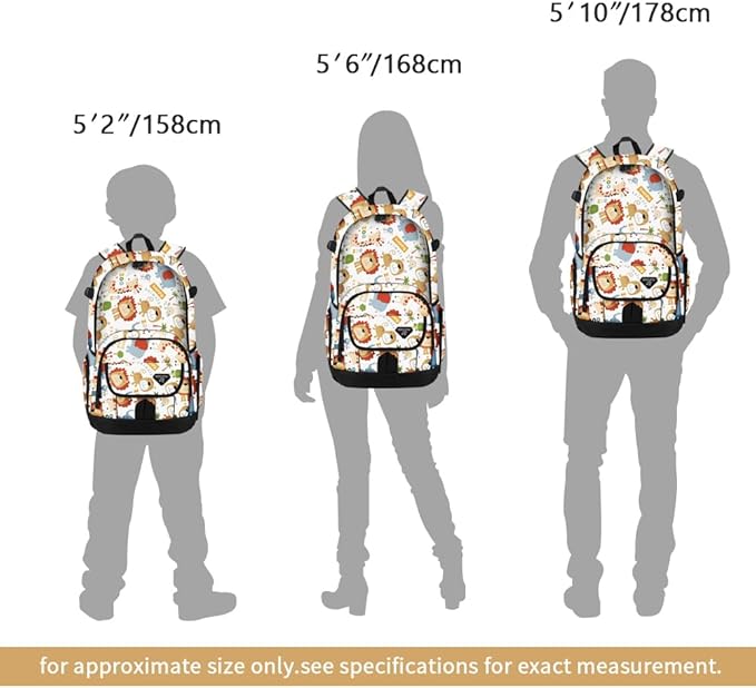 rickyh style School Backpack Travel Bag for Men & Women Lightweight College Back Pack with Laptop Compartmen