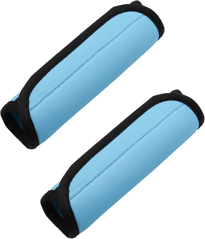2pcs Luggage Handle Wraps For Suitcase - Soft Suitcase Handle Covers for Travel Accessories（ Blue, Bright Color for Suitcase Tags Identifiers ）